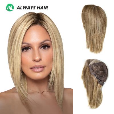 China Silky Straight Wave Lace Front Wigs Cuticle Remy Human Hair Wigs Mono Top Wefted Sides & Back Women Wig Chinese Straight MT12 - 9