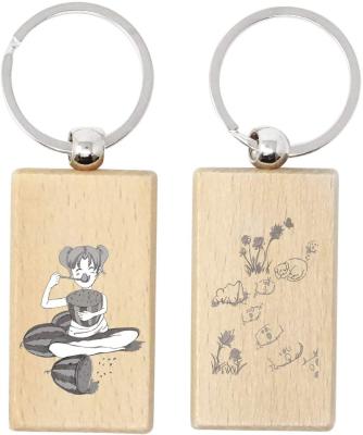 China Hot Selling Wholesale Custom Gift Personalized DIY By Promotion Gift Design Printing Engraving Name Blank Wooden Key Chain for sale