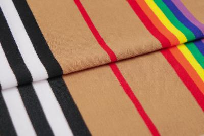 China Good Quality Comfortable And Durble Striped Material Fabric For T-Shirt for sale