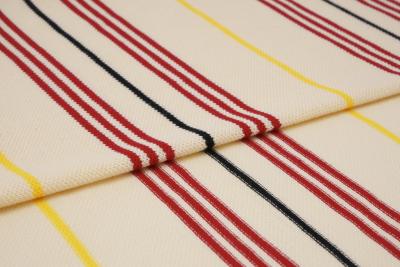 China Getextureerde Ademende, Gezonde en Duurzame Gestreepte Gebreide Stof voor T-shirt Te koop