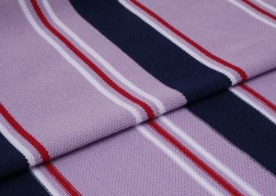 China Gezonde, milieuvriendelijke en ademende gestreepte gebreide stof voor T-shirt Te koop
