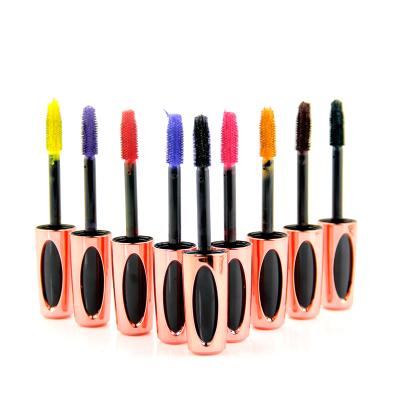 China Waterproof No Logo Eye Makeup Pink Color Luxury Organic Colorful Beauty Multi Color Mascara Bottle for sale