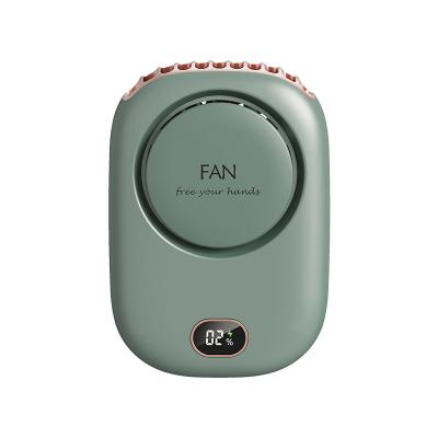 China Hot Selling Mini USB Functional OEM Battery Air Cooling Neck Fan 3 Speed Air Cooling Rechargeable Hanging Portable Fan for Handheld Office Travel for sale