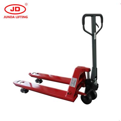 China 2.5T 2500kg round solid steel hand pallet truck, CE jack lifter hand pallet truck for sale à venda