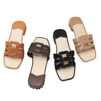 China Fashion trend hot sales high quality fashion pvc outdoor ladies slippers ladies heel shoes freeze shoes for sale