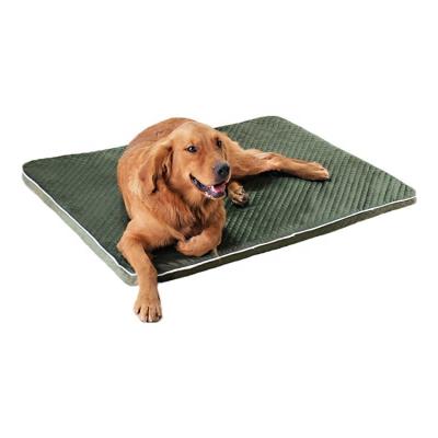 China Four Seasons Breathable Waterproof Foldable Portable Washable Comfortable Warm Camping Pet Bed Moving Mat For Dog Rest for sale