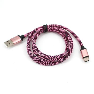 China MP3 / MP4 Player OEM Fast 2A Nylon Usb Cable 2.0 Usb Charger Data Transmission 1m Usb Cable for sale