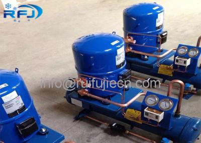 China Blue Color Water Cooled Condenser , Maneurop Hermetic Compressor Condenser Unit MT80/WN10H-MT160/WN15H for sale