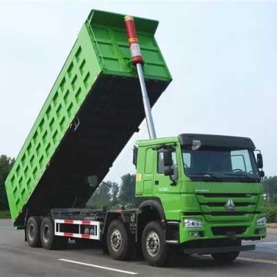 China USED TRUCK 40ton Green Mining Dump HOWO Truck 8X4 Heavy Duty Tipper > 8L for sale