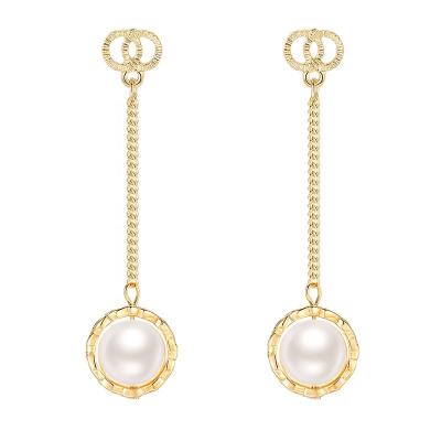 China FASHIONABLE AFrench drop funky long tassels bead earrings gold baroque drop earring pendant for long ears for sale