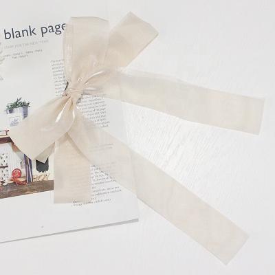 China Japan and Korea Smart Casual Bow Cute Silk Hair Clips Bow Duck Hair Clip For Women for sale