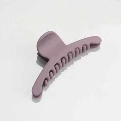 China Smart Casual Hot Sale Acrylic Acetate Hair Claw Clip Solid Color Matte Hair Claw For Female for sale