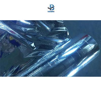Chine Film pour animaux de compagnie de 10 à 50 microns film miroir aluminiumé sous vide avec traitement corona d'un côté à vendre