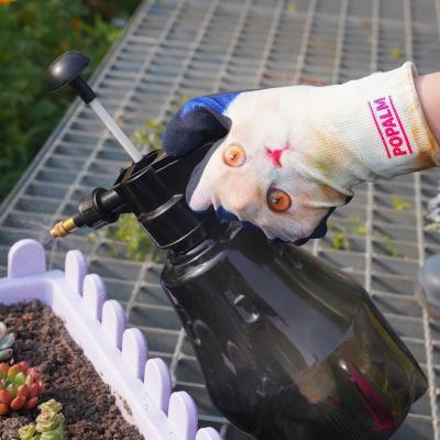 China POPALM Outdoor Garden Gloves Digital Animal Print Latex Coated Breathable Protective For All Work for sale