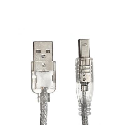 China Other Computer USB 2.0 Cable AM to Type BOM Hi-speed USB USB Printer KVM Type Cable 1m Clear for sale
