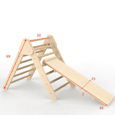 China Playgrond Multifunctional Indoor Climbing Frame Kids Indoor Solid Wood Frame for sale