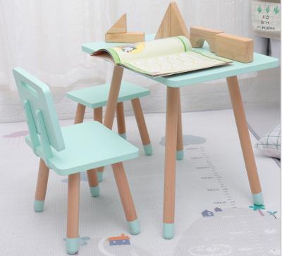 China Traditional Ergonomic Kids Wooden Pencil Table And Chairs For Baby Furniture for sale