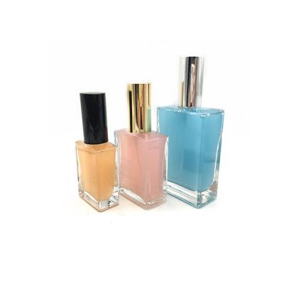 China 100ml Refillable Glass Perfume Bottle , Custom Color Refillable Glass Scent Bottles for sale