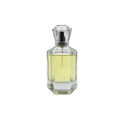 China Garrafas de perfume de vidro 100ml do espaço livre de alumínio da antiguidade do tampão com atomizador à venda