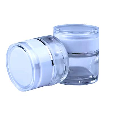 China 30g / frasco 50g cosmético de vidro branco com a tampa do parafuso para o creme de cara à venda