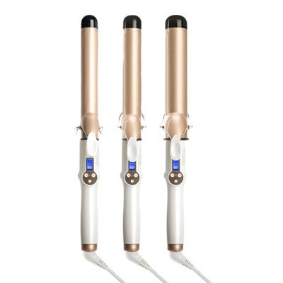 China 2022 New Dry Style With LCD Screen Digital Curling 19-38mm Professional Electric Hair Curler Irons Portable Hair Curler for sale