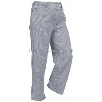 China Kitchen Unisex Chef Work Pants High Waist With Zipper 100 Cotton for sale