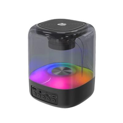 China Mini Factory Portable mini wireless loudspeaker bluetooth TF card subwoofer speaker Built-In Wireless Speakers in RGB light for home for sale