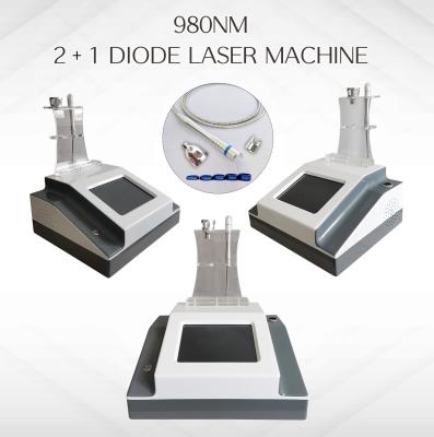 China Portable 2 In1 980nm Diode Laser Facial Beauty Machine For Facial Vascular Vein Removal for sale