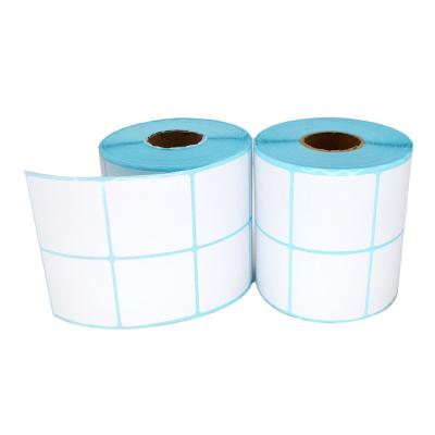China Barcode Factory Offer Wholesale White 2x2 Inch 2000 Pieces Thermal Paper Adhesive Label Direct Stickers for sale