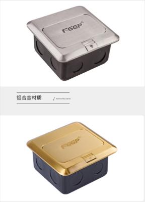 China Vga van de Contactdooshdmi van de Fggprj45 Vloer de Elektroafzet van de Gegevensvloer met 3 Modules Te koop