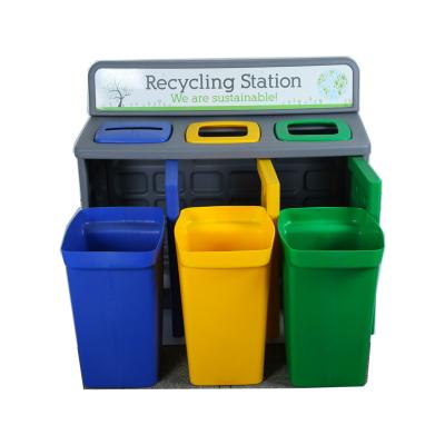 China Professional Garden and School Office Manufacturer Plastic Factory OEM and ODM Customized Plastic Blow Molding Parts Blow Molding Service for Garbage Bin for sale