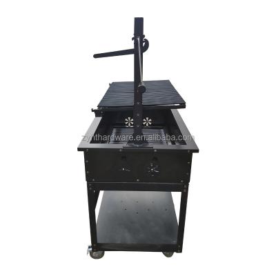 China Height Adjustable Wood Fired Santa Maria Freestanding Grill for sale