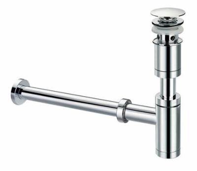 China With brass slide bar siphon with pus down waste noise, YT9720 for sale