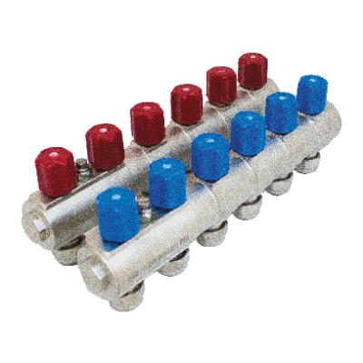 China Underfloor Heating System Brass Water Manifold for sale