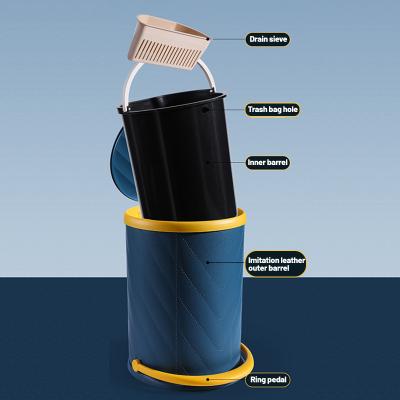 China Stocked Hotel Household Surface Treatment 3L / 5L Small Waste Bins Trash Can for sale
