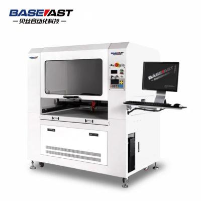 China Baseast VISION SYSTEM Hot Selling High Speed Dual Vision CO2 Laser Cutting Machine with CCD Camera for Embroidery Emblems Badges Cutting for sale