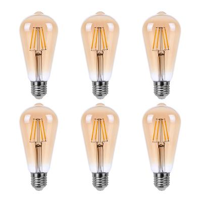 China Hotel firework 4W 6w st64 g80 g95 g125 led edison light bulb e27 for sale