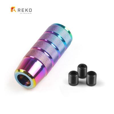 China High Durability CNC Gear Shift Knob Car Aluminum Manual Speed 6 Speed 5 Speed Stick Shift Lever Custom Anodizing Knob for sale