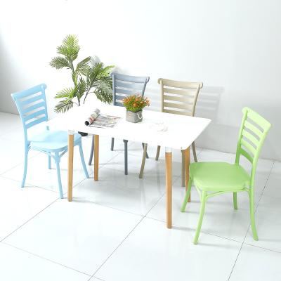 China High Back High Legs And Stackable High Back Armless Plastic Dining Chair Integrated Dining Chair for sale