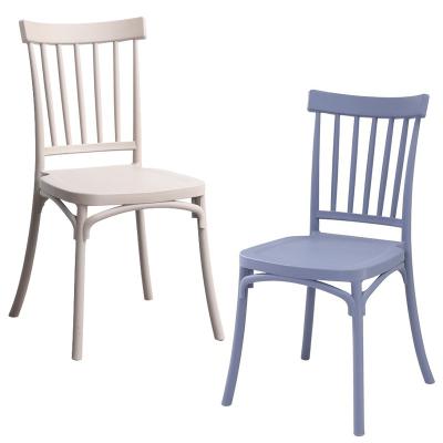 China High Back Without High Back Arms And Plastic Dining Chair High Legs Integrated Stackable Dining Chair for sale