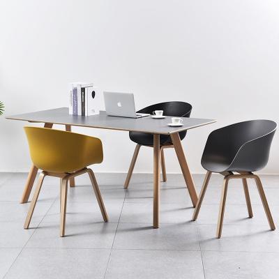 China Cafe Design Half Bucket Chair Ergonomic Dining Chair Minimalist Comfortable Plastic Half Bucket Chair for sale