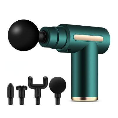 China 2021 Powerful Body Amazon 5 Speed 4 Heads Sports Fit Pulse Chiropractic Adjusting Pro Dual Booster Deep Body Issue Massage Gun for sale