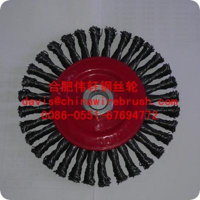 China Stringer Head Twist Wire Brushes With Nut for sale