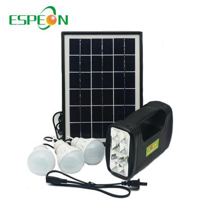 China Mini 5W Home Solar Panel 4Ah Battery Solar Powered Lighting System For Home Use For Camping for sale