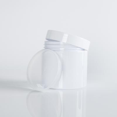 China empty food cosmetic Cream Jar Containers 250g clear PP cap pet 500g plastic jar for sale