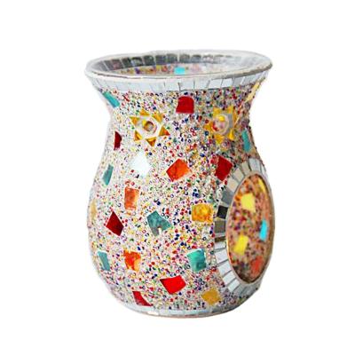 China Colorful Mosaic Fragrance essentail Oil Wax Melt Burner for Home Decor for sale