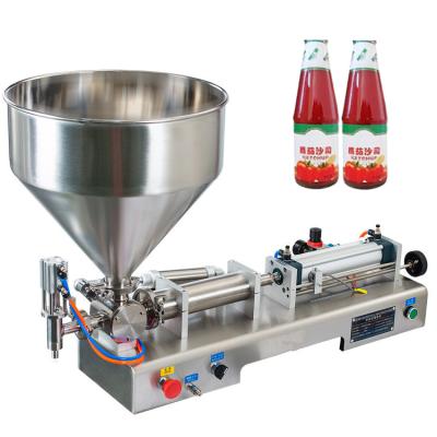 China Semi-auto Pneumatic Food Cheap Price Paste Filling Machine For Cream/Cosmetic/Honey/Jam/Shampoo for sale