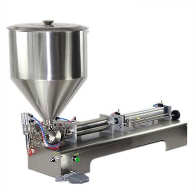 China Semi Automatic Ice Cream Water Food Honey Juice Sauce Soft Drink Tomato Sauce Liquid Filling Machine for sale