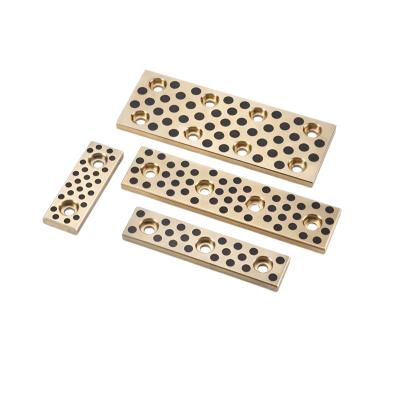 China Solid Bronze Self Lubricating Bearing | Graphite Slide Wear Plate for sale