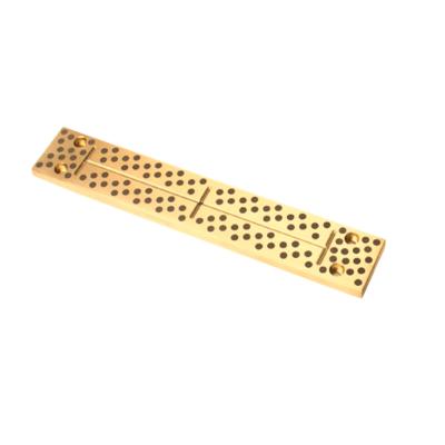 China Oil Free Slide 20mm Self Lube Wear Plates, china supply, Graphite Plug Oilless Copper Slide Plate for sale